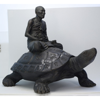 龙婆刘 瓦莱唐通 佛历2538 招财 龟 金身 35cm
