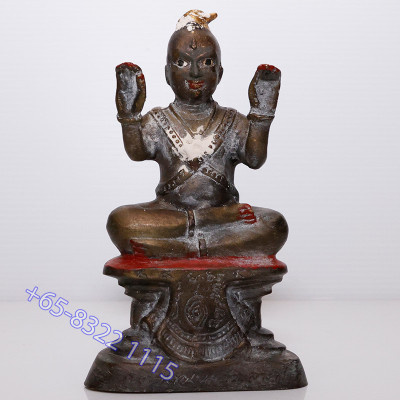 龙莆炎加持,佛历2536,古曼童金身,骨头,手写护身符 LP Yeam Wat SamNgam