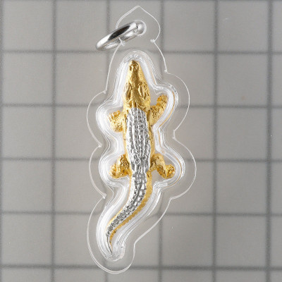 LP SuPha Wat Si Supharam B.E.2547 Wealth Crocodile, 2k 3.8cm