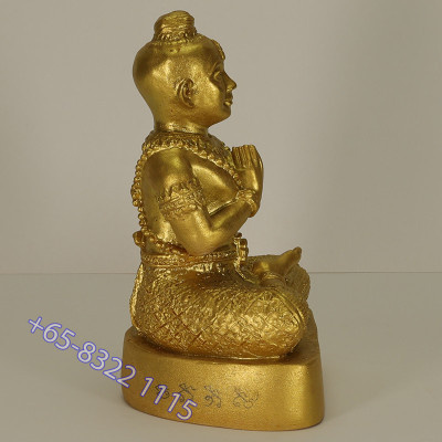 LP Sakorn 2553 KuManThong 3 Inches Lap Statue with Talisman Height 12cm