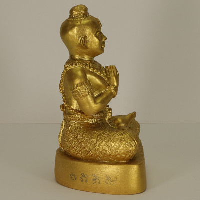 龙婆沙空加持,佛历2553,古曼童金身,高 12cm, Wat Khao Din Noen Yong