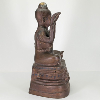 龙莆炎加持,佛历2536,古曼童金身,骨头,手写护身符 LP Yeam Wat SamNgam