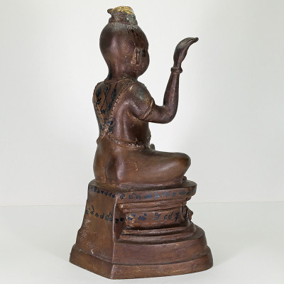 龙莆炎加持,佛历2536,古曼童金身,骨头,手写护身符 LP Yeam Wat SamNgam