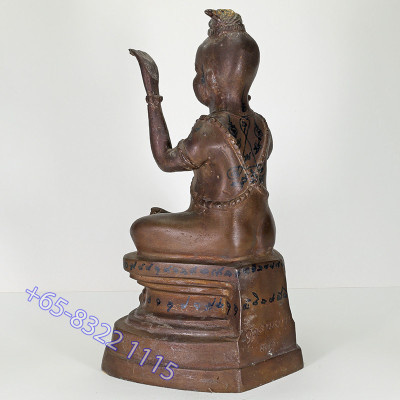 LP Yam 2536 KuManThong Statue Wat Sam Ngam, Bones, Handwritten Talisman