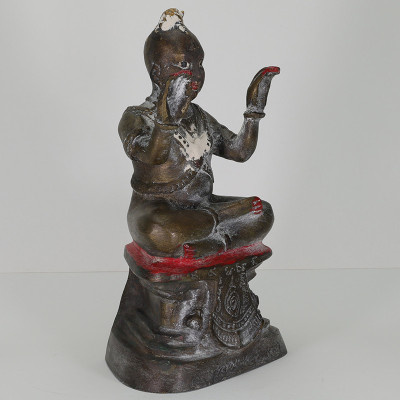 龙莆炎加持,佛历2536,古曼童金身,骨头,手写护身符 LP Yeam Wat SamNgam