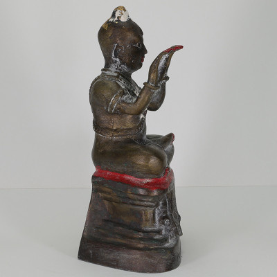 龙莆炎加持,佛历2536,古曼童金身,骨头,手写护身符 LP Yeam Wat SamNgam