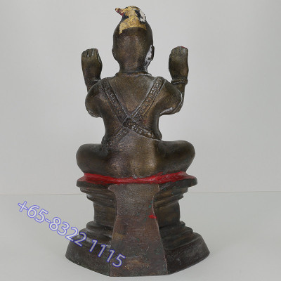 龙莆炎加持,佛历2536,古曼童金身,骨头,手写护身符 LP Yeam Wat SamNgam