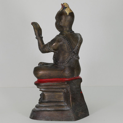 龙莆炎加持,佛历2536,古曼童金身,骨头,手写护身符 LP Yeam Wat SamNgam