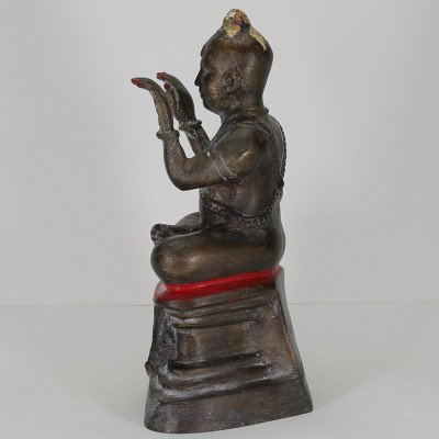 龙莆炎加持,佛历2536,古曼童金身,骨头,手写护身符 LP Yeam Wat SamNgam