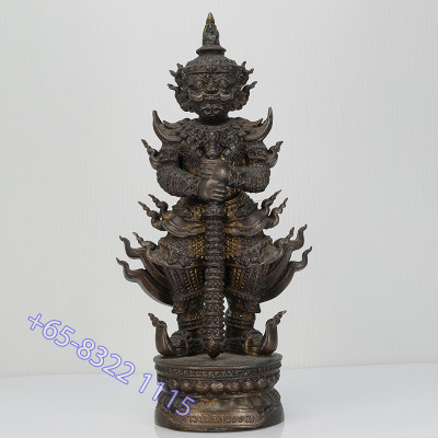 Ajahn Plian Wat Khao Aor B.E. 2563 Thao Wessuwan Statue 23cm...