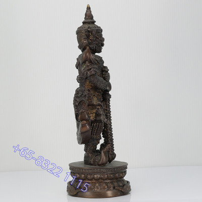Ajahn Plian Wat Khao Aor B.E. 2563 Thao Wessuwan Statue 23cm S/n: 58