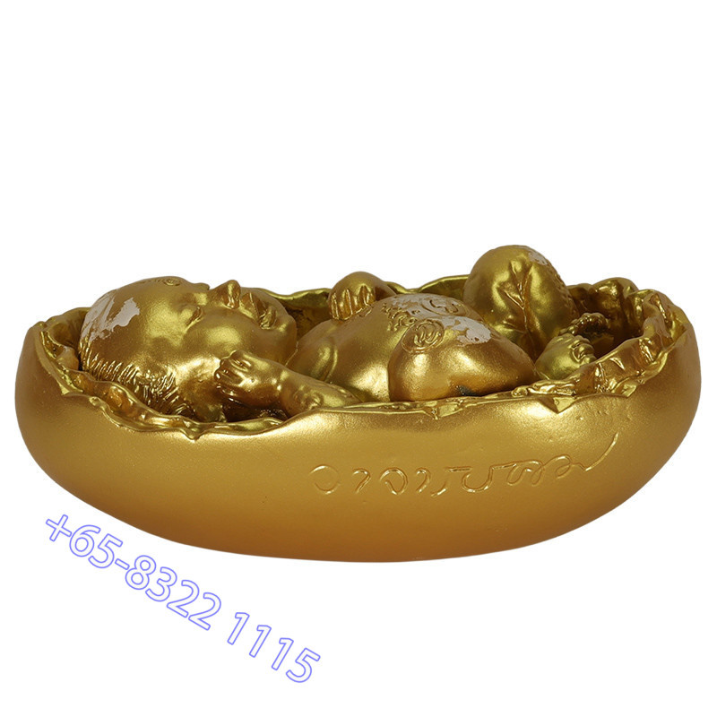 阿赞尼孔 佛历2563 古曼童 金身 6cm 涂金漆