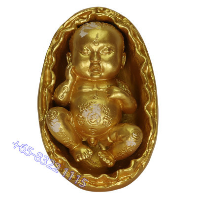 Ajahn NiKom B.E.2563 KuMan Statue 6cm Gold Painted