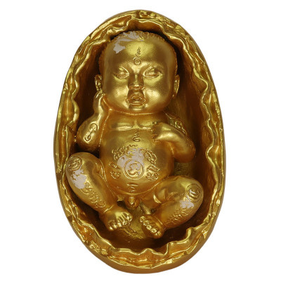 阿赞尼孔 佛历2563 古曼童 金身 6cm 涂金漆