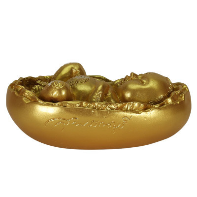 Ajahn NiKom B.E.2563 KuMan Statue 6cm Gold Painted