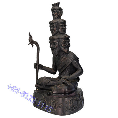 第一批 龙莆 ThongDam 9 脸 Phra 隐士 金身 30cm 佛历2553, 编号:248 作 399尊