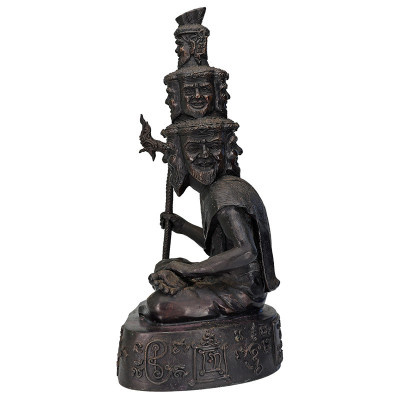 1st Batch LP ThongDam 9 Face Phra Lersi Statue 30cm B.E.2553, S/n:248 Made 399pcs