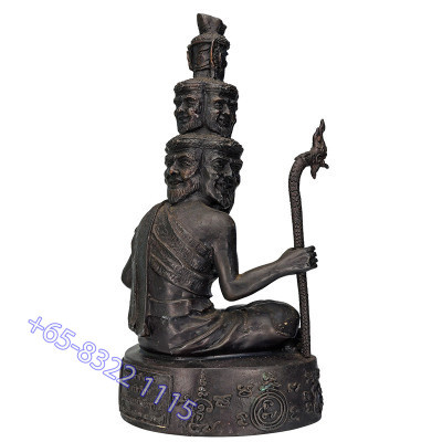 第一批 龙莆 ThongDam 9 脸 Phra 隐士 金身 30cm 佛历2553, 编号:248 作 399尊