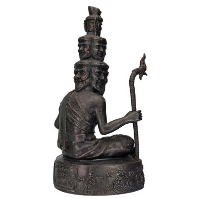 1st Batch LP ThongDam 9 Face Phra Lersi Statue 30cm B.E.2553, S/n:248 Made 399pcs