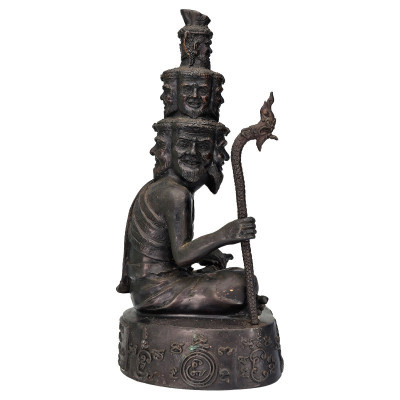 1st Batch LP ThongDam 9 Face Phra Lersi Statue 30cm B.E.2553, S/n:248 Made 399pcs