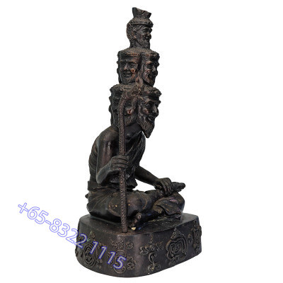 1st Batch LP ThongDam 9 Face Phra Lersi Statue 30cm B.E.2553, S/n:248 Made 399pcs