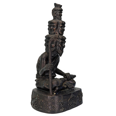 1st Batch LP ThongDam 9 Face Phra Lersi Statue 30cm B.E.2553, S/n:248 Made 399pcs