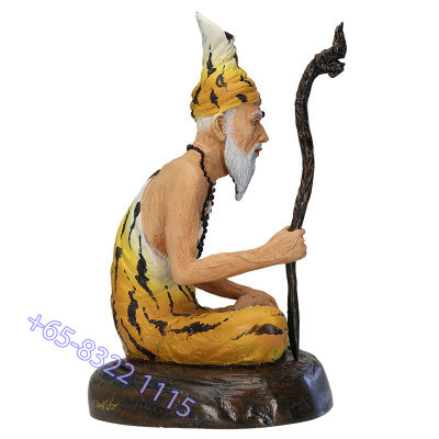 LP Sawai B.E.2548 Phra Lersi TaFai Statue 20cm S/n:136