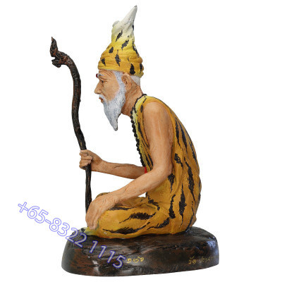 LP Sawai B.E.2548 Phra Lersi TaFai Statue 20cm S/n:136