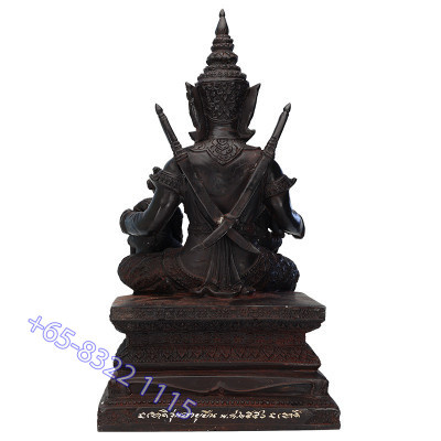 S/n:211 LP Key B.E.2556 Phra KhunPean, KuManThong KuManNee Statue 28cm
