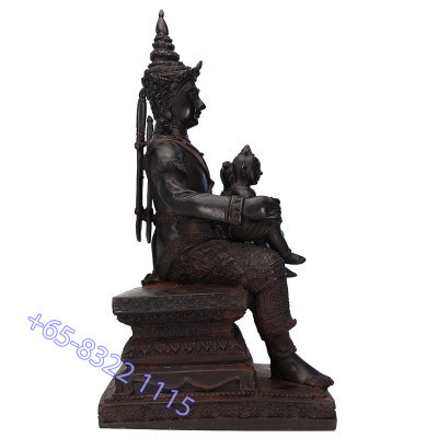 S/n:211 LP Key B.E.2556 Phra KhunPean, KuManThong KuManNee Statue 28cm