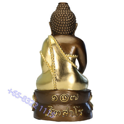 1st Batch LP Mee 107 yrs Old, Phra Kring Statue 22cm B.E.2562 Made 299pcs S/n:163 Wat PhongThong