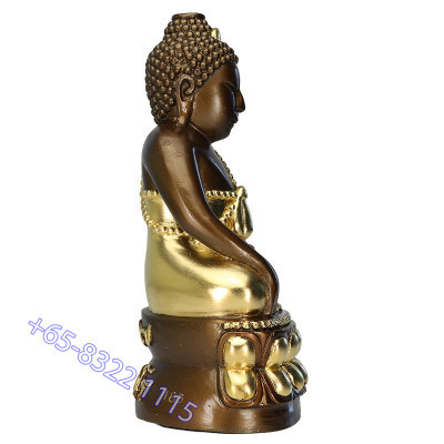 第一批 龙莆 Mee 107 岁, 药师佛 金身 22cm 佛历2562 作 299尊 编号:163 Wat PhongThong