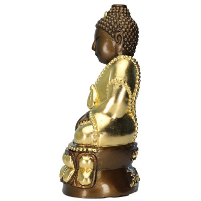第一批 龙莆 Mee 107 岁, 药师佛 金身 22cm 佛历2562 作 299尊 编号:163 Wat PhongThong