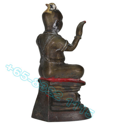 龙莆炎 2536 古曼童Thong 金身 Wat SamNgam, 骨头, 手写 护符