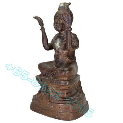 龙莆炎 佛历2536 古曼童 金身 Wat Sam Ngam, 骨头, 手写 护符