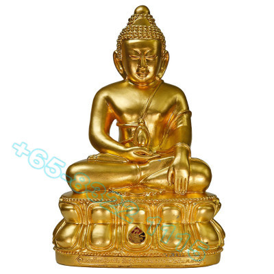 Wat SuThat 60 Anniversary Mass Chanted B.E.2540 Gold Pasted Phra Kring Statue 43cm