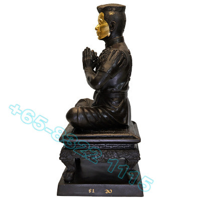 Ajahn Subin B.E.2567 Gold Face Phra KhunPean Statue 25cm S/n:81 Made 199pcs