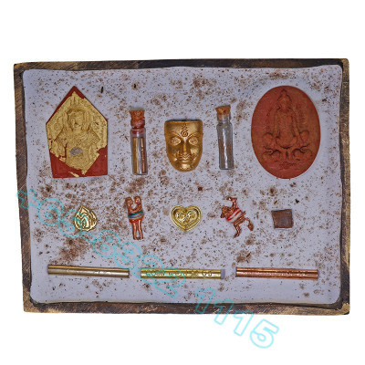 Ajahn Subin B.E.2567 Gold Face Phra KhunPean Statue 25cm S/n:81 Made 199pcs