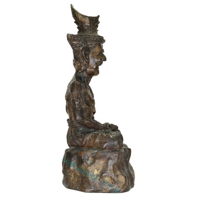 LP Kalong B.E.2551 Phra Lersi SerMing Prai Statue Height 26cm, Wat KhaoLam Made 999 pcs