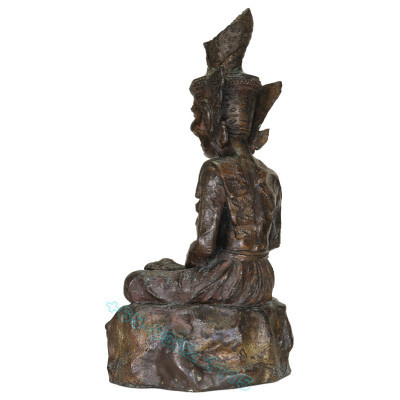 龙莆 伽隆 佛历2551 鲁士 SerMing Prai 金身 高 26cm, Wat KhaoLam 作 999 尊