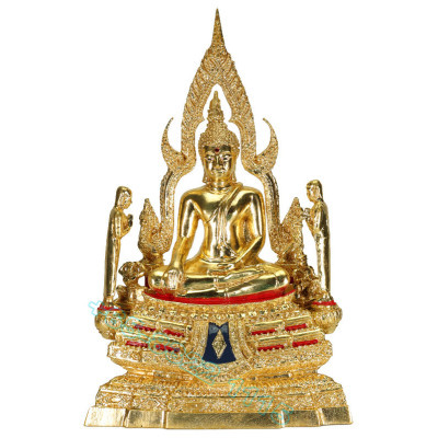编号: 999 金娜拉佛 金箔 贴 金身 高 20cm, 佛历2568 Wat Yai Phitsanulok Province