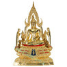 S/n: 999 Phra ChinNaRat Gold Leaf Pasted Statue Height 20cm, B.E.2568 Wat Yai Phitsanulok Province