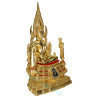 S/n: 999 Phra ChinNaRat Gold Leaf Pasted Statue Height 20cm, B.E.2568 Wat Yai Phitsanulok Province