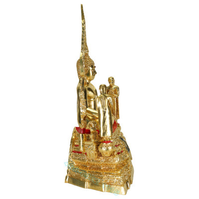 编号: 999 金娜拉佛 金箔 贴 金身 高 20cm, 佛历2568 Wat Yai Phitsanulok Province