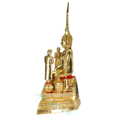 编号: 999 金娜拉佛 金箔 贴 金身 高 20cm, 佛历2568 Wat Yai Phitsanulok Province