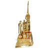 S/n: 999 Phra ChinNaRat Gold Leaf Pasted Statue Height 20cm, B.E.2568 Wat Yai Phitsanulok Province