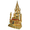 S/n: 999 Phra ChinNaRat Gold Leaf Pasted Statue Height 20cm, B.E.2568 Wat Yai Phitsanulok Province