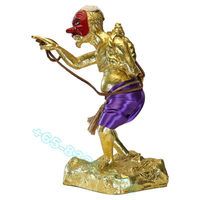 Made 50 Ajahn PraSoot 2558 Gold Pasted Phan Boon Statue 25cm Wat Tham PhraPhut KoSi
