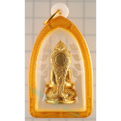LP Kai Phra SetThee KaoNa B.E.2556 Gold Plated 3.5cm