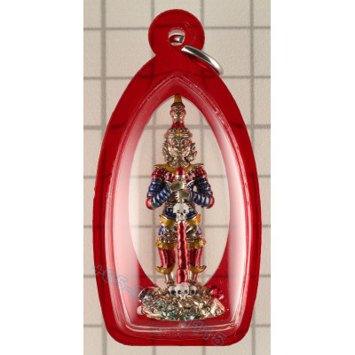 阿赞 Suan 佛历2565 Wat Tha Lad Tai 四面 桃威素湾天神 4 cm